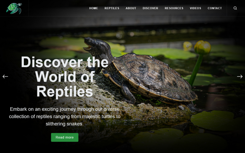 TishReptileHTML - Modèle HTML pour reptiles