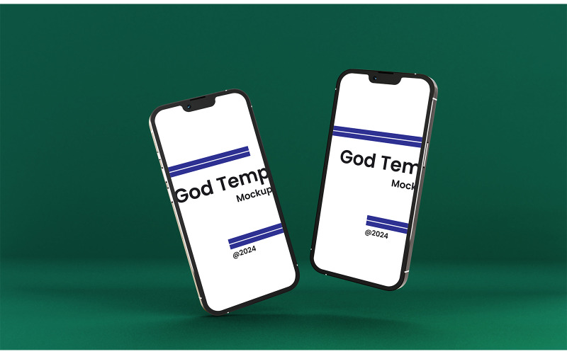 Two Iphone Mockup - Два макета Iphone