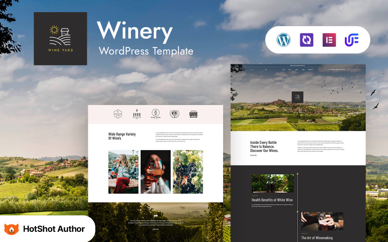 WineYard - Tema Elementor de WordPress para bodegas y vinos