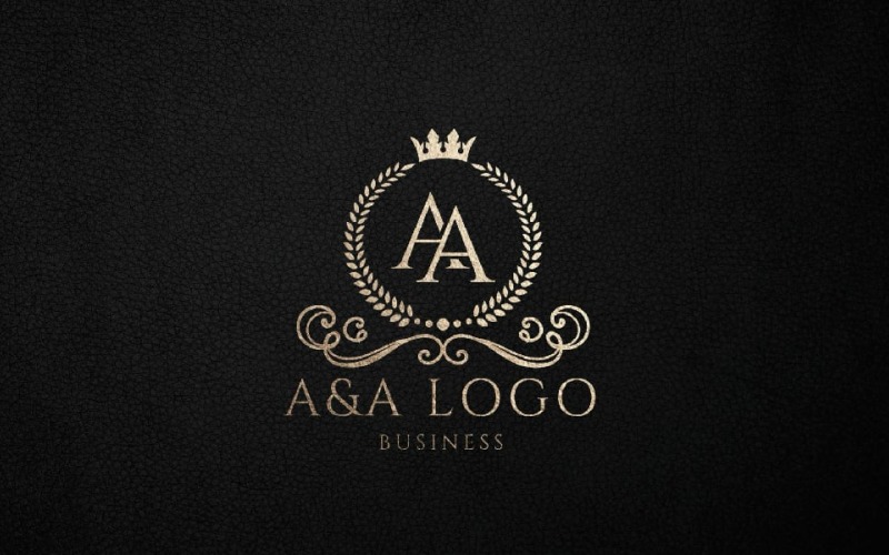 Bokstaven A och en lyxig logotyp