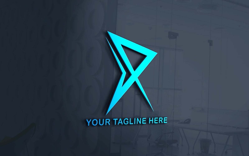 Creatief R Trendy bedrijfslogo ontwerp