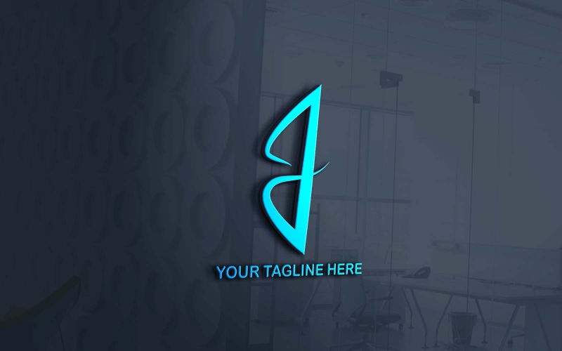 Design criativo do logotipo da empresa J Trendy