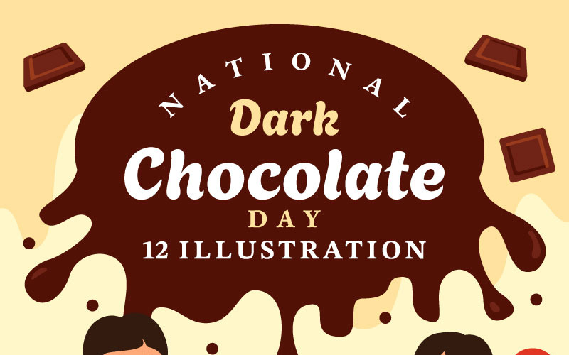 12 Illustration de la Journée nationale du chocolat noir
