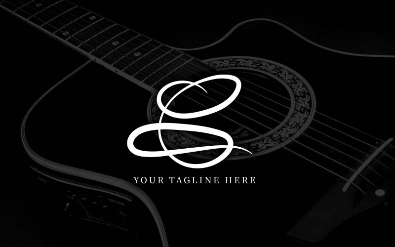 Kalligrafie C brief Logo ontwerp 2