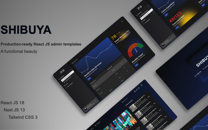 Shibuya - React JS Admin Template Using Next JS