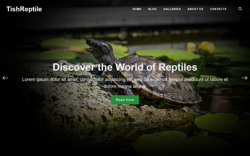 TishReptile - Tema WordPress de répteis