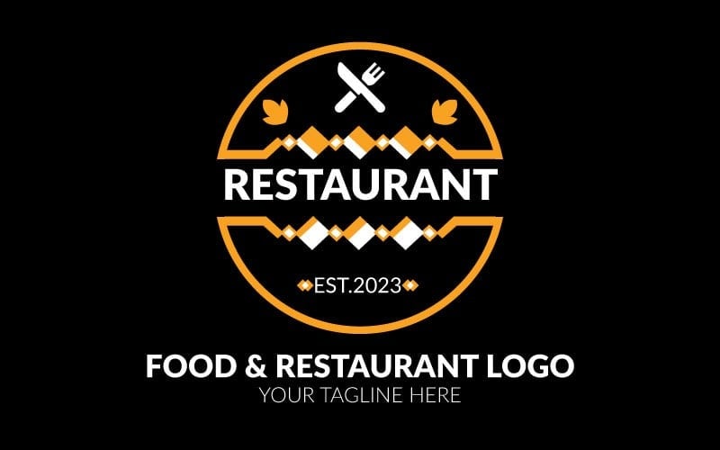 Vorlage für das Design des Logos für Lebensmittel und Restaurants