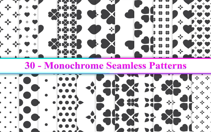 Motivo monocromatico senza giunture, Motivo monocromatico, Motivo senza giunture in bianco e nero