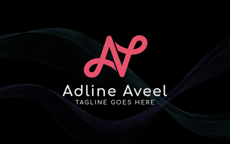 Шаблон логотипа буквы АА