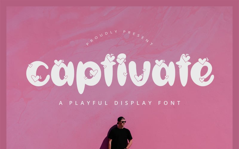 Captivate — romantyczna czcionka wyświetlana
