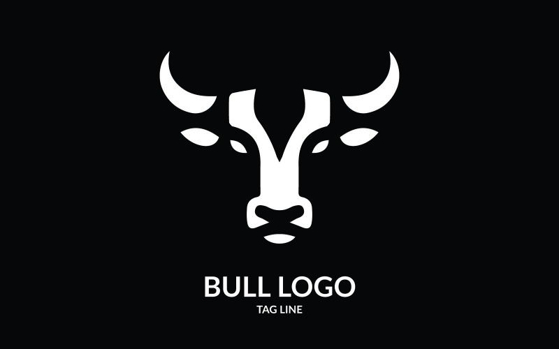 Bull Head Symbol Logo Template