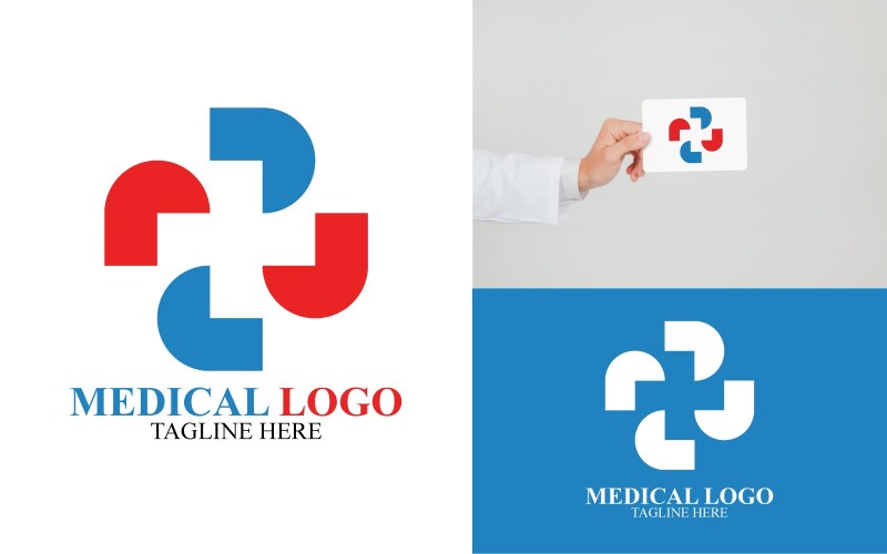 Design unico del modello di logo medico