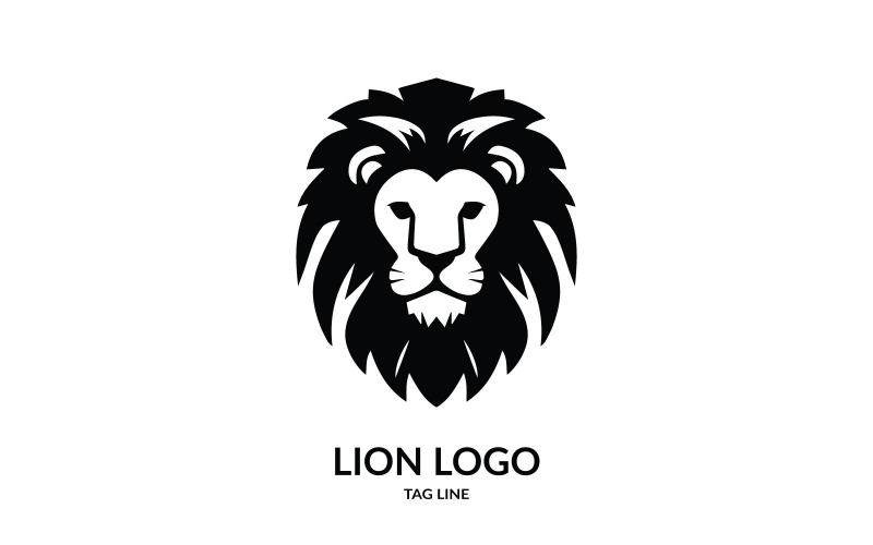 Elegante Löwenkopf-Logo-Vorlage