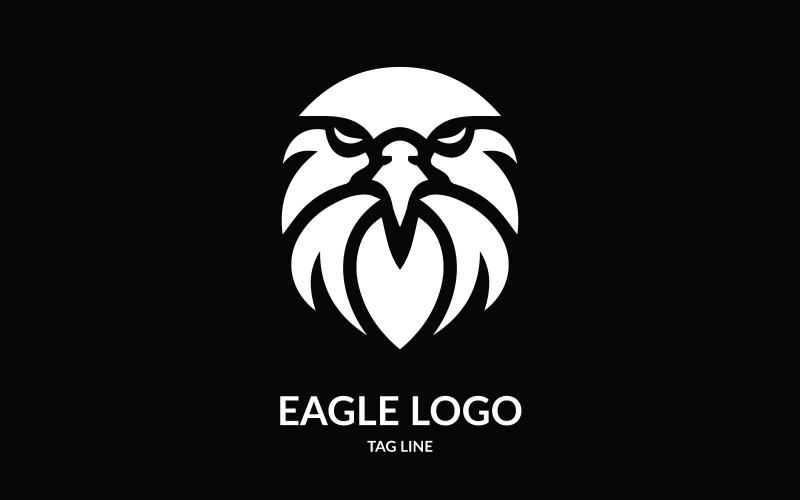 Ikonisk Eagle Head-logotypmall