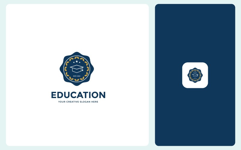 Plantilla de diseño de logotipo de educación profesional