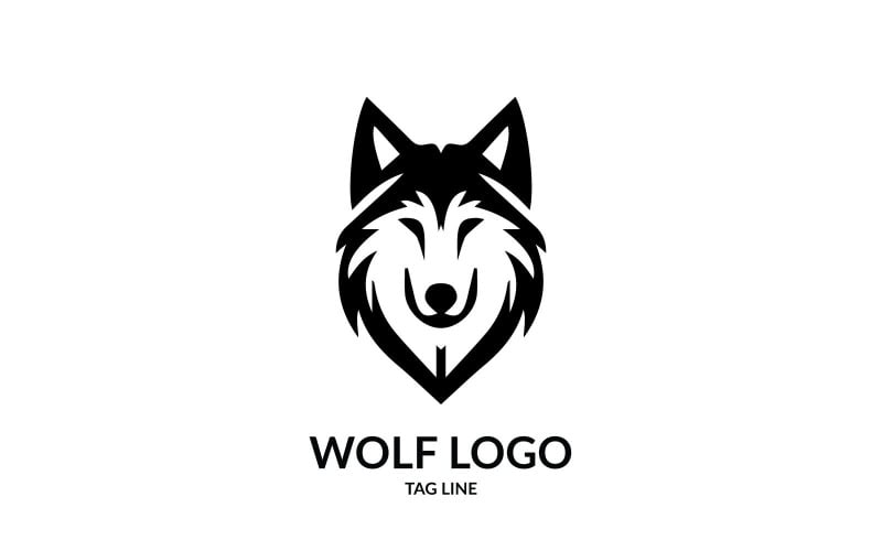 Wolf Head Symbol Logo Template #370467 - TemplateMonster