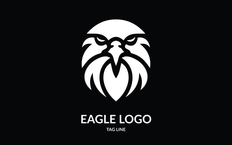Знаменитый шаблон логотипа головы орла