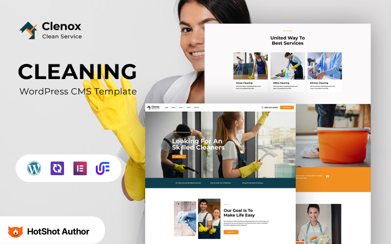 Cleanox – Thème WordPress Elementor pour le service de nettoyage et de maintenance