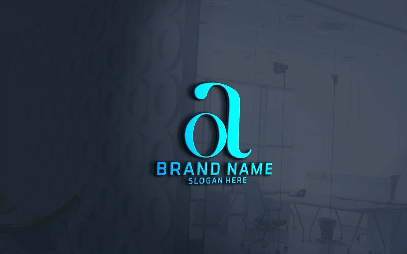 Design criativo de logotipo OA de duas letras