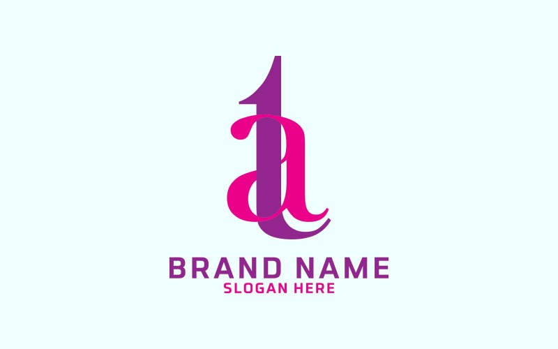 Design criativo de logotipo TA de duas letras