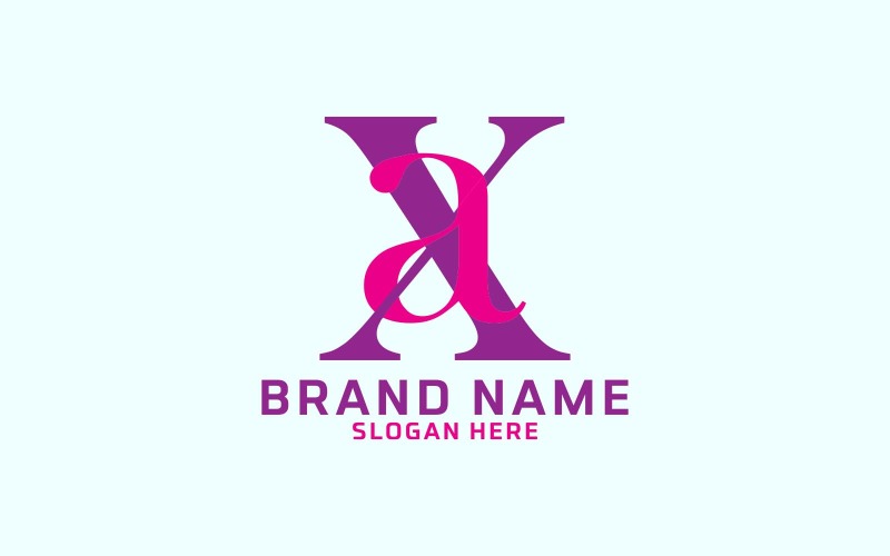 Design creativo con logo XA a due lettere