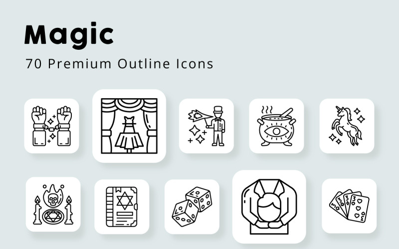 Ikony konspektu Magic 70 Premium