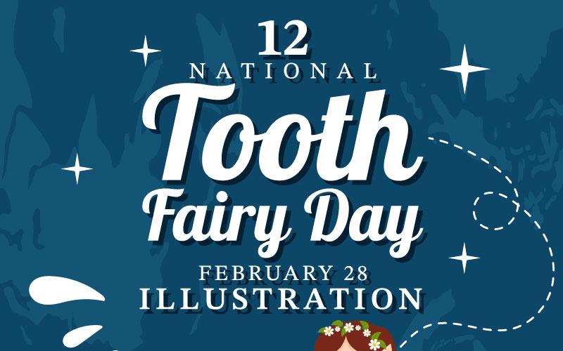 12 Illustrazione del giorno nazionale della fatina dei denti