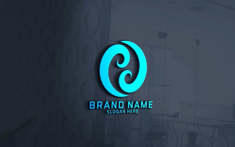 Kreatives CC-Logo-Design mit zwei Buchstaben