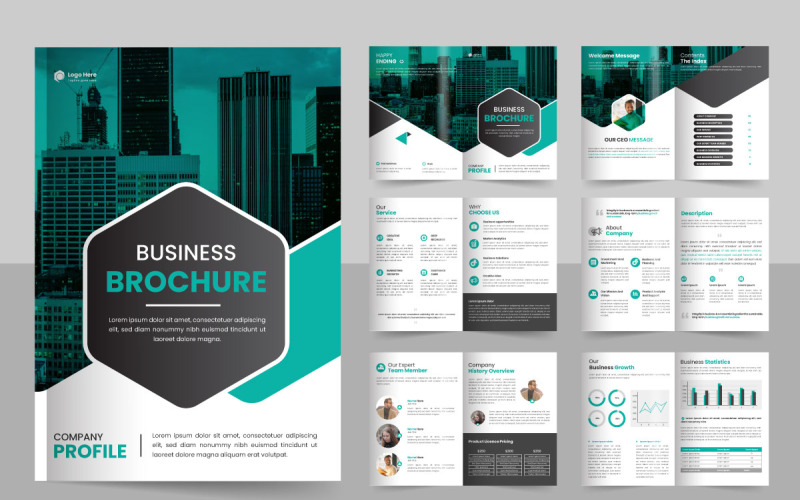Minimális cégprofil brosúra oldalak tervezési prospektus