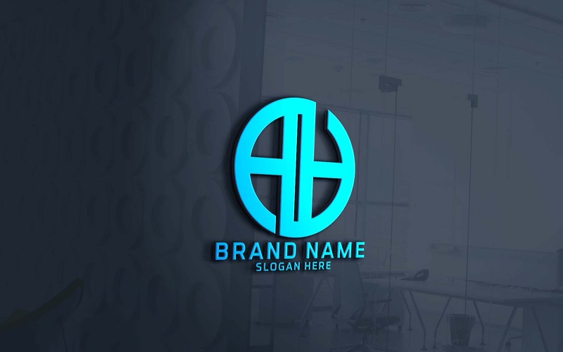 Professionelles Unternehmen mit zwei Buchstaben AA-Logo-Design-Marke