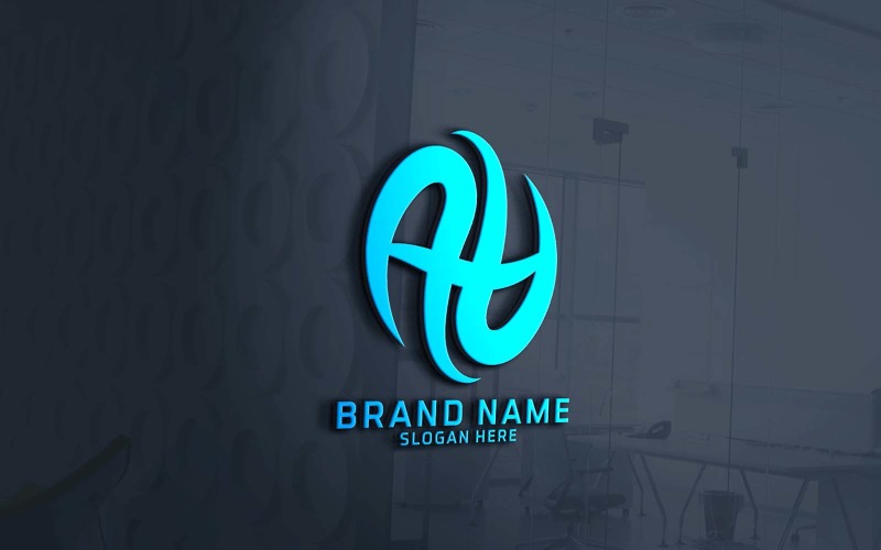 Yaratıcı Şirket İki Harfli AA Logo Tasarımı