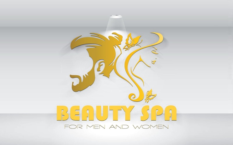 Beauty Spa Pro Muže A ženy Logo Vektorový Soubor