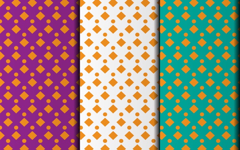 Conjunto de modelo de design de padrão sem costura