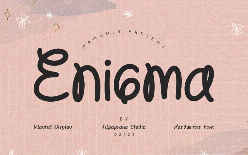 Enigma — романтический шрифт