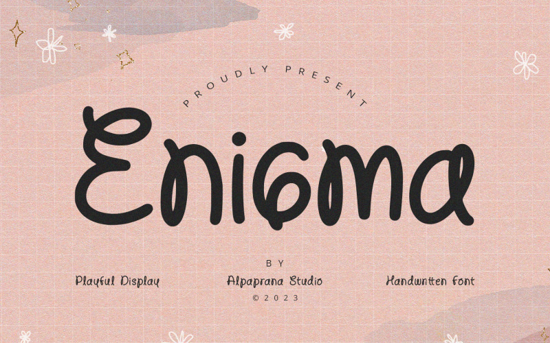 Enigma - Romantické zobrazovací písmo