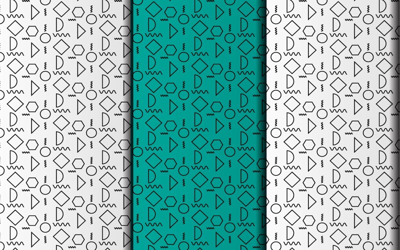 Geometric style pattern design template