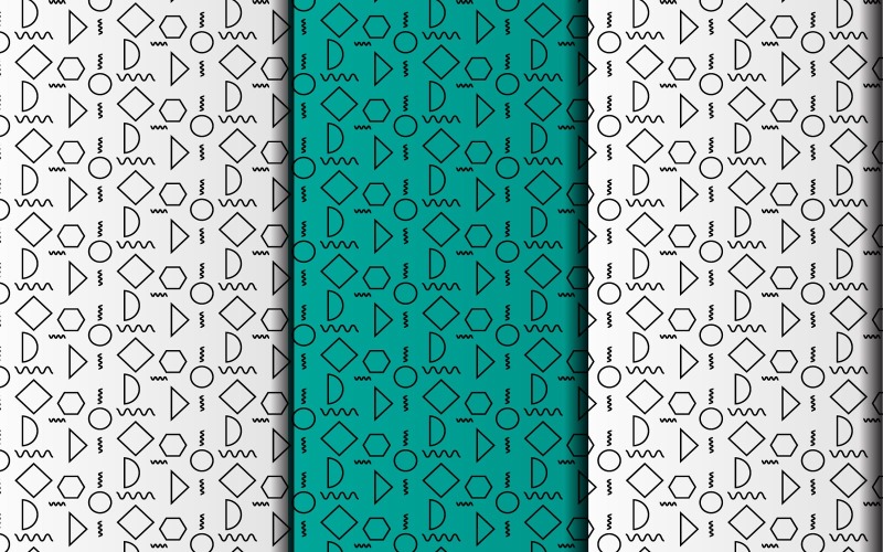 Geometrische stijl patroon ontwerpsjabloon