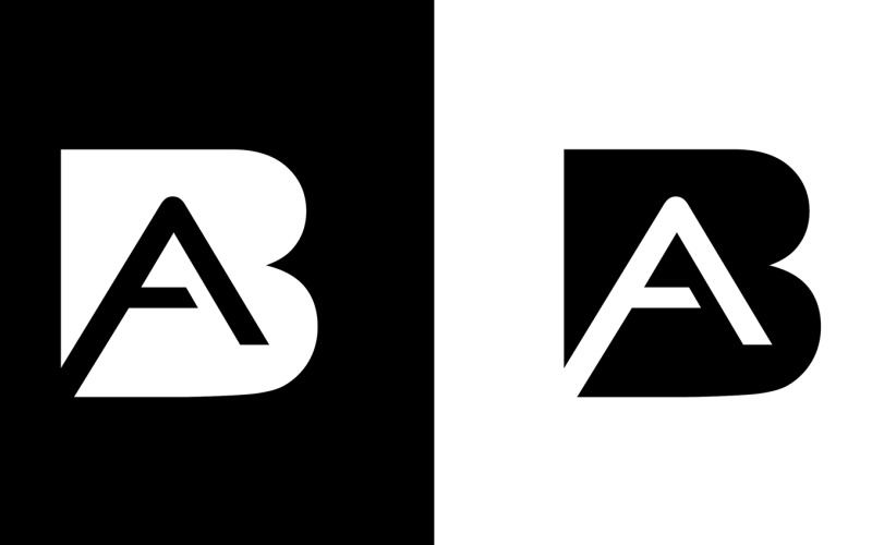 BA Logo Design, Creative Professional Trendy Letter BA Monogram in Black  and White Color Stock Vector | Adobe Stock