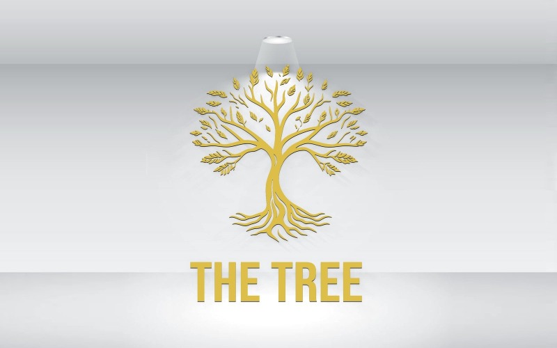 Strom Elegantní Logo Vektorový Soubor