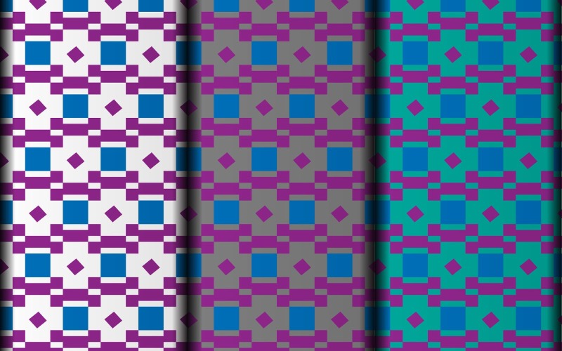 Geometrisk sömlös stil vektor mönster designmall