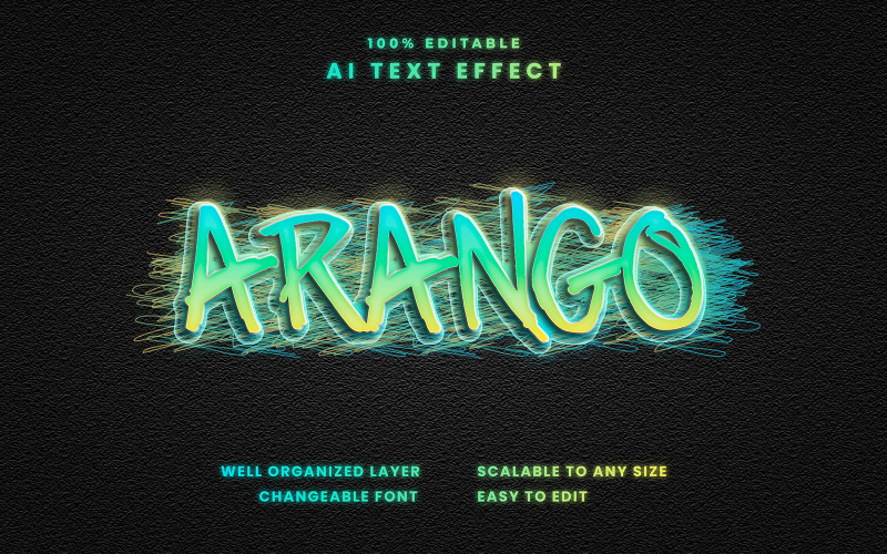 Arango Editable Text Effect