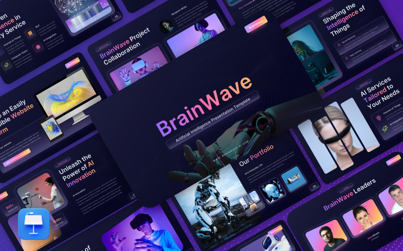 BrainWave – шаблон основної доповіді зі штучним інтелектом