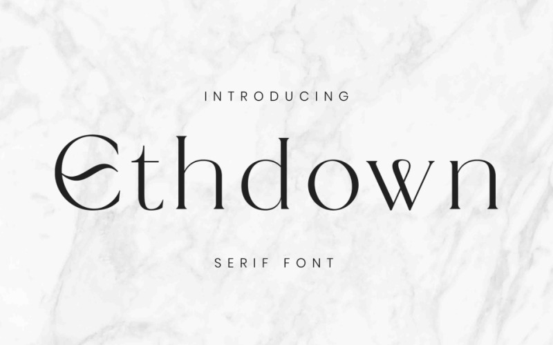 Ethdown Handwritting Font