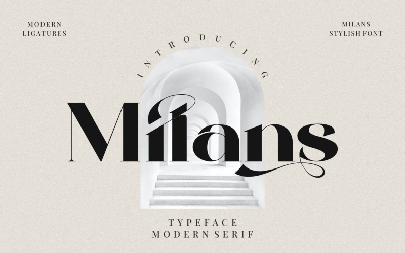 Milans_Typeface Serif moderno