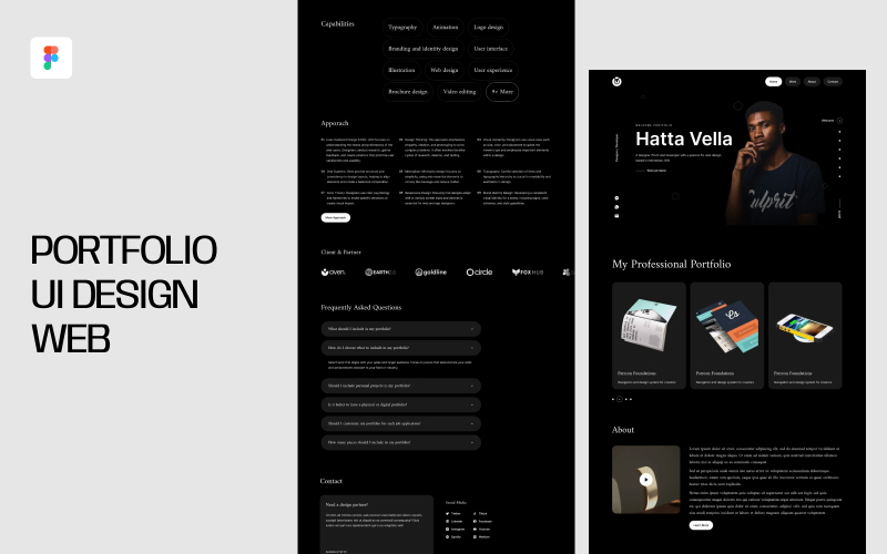 Portfolio-UI-Design-Webvorlage