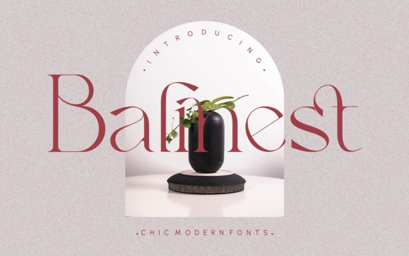 Шрифт Balinest _ Chic Modern