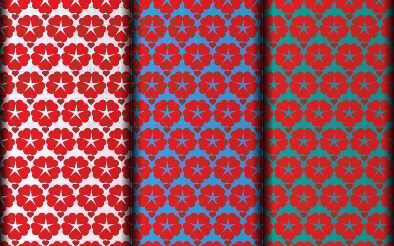 Basit vektör geometrik desen tasarım şablonu