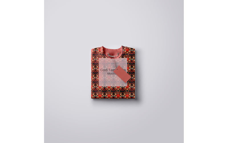 Mockup di felpa piegata - Mockup di felpa piegata