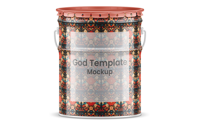 Mockup di secchiello di vernice - Mockup di secchiello di vernice