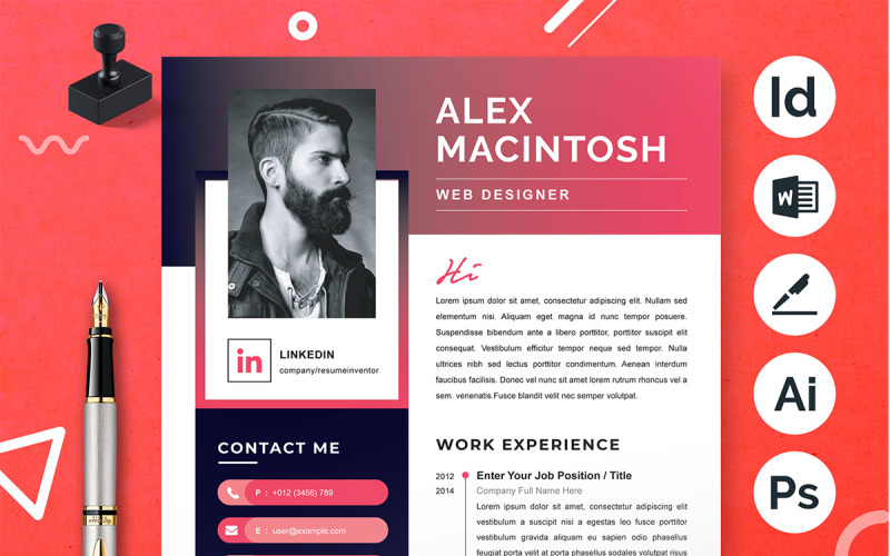 Modello di curriculum Word | Modello di curriculum professionale Cv